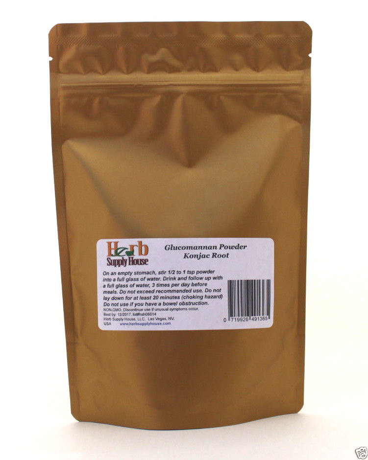Glucomannan Konjac Root Powder 8oz 1/2lb, Unisex