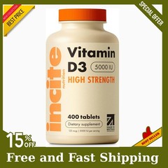 Vitamin D3 5000Iu VIT D3- 400 Easy Swallow Micro Tablets, High Strength US Stock