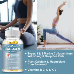 Collagen Bone Complete – Calcium, Magnesium,Vitamin D3,K2 – Bone & Muscle Health