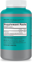 Qunol Magnesium Capsules 420mg, 100% DV, High Absorption Magnesium Supplement, E