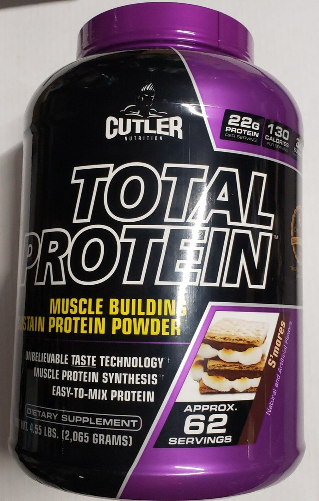 Cutler Nutrition – Total Protein – SMORES – 4.55 lbs – 62 Servings – Exp 9/2025