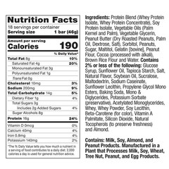 2-Pack FITCRUNCH Protein Bars, 16g Protein, Chocolate Peanut Butter, 1.62 oz, 18