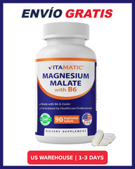 Malato De Magnesio 2000 Mg Apoya La Producción De Energía Y Músculos Saludables