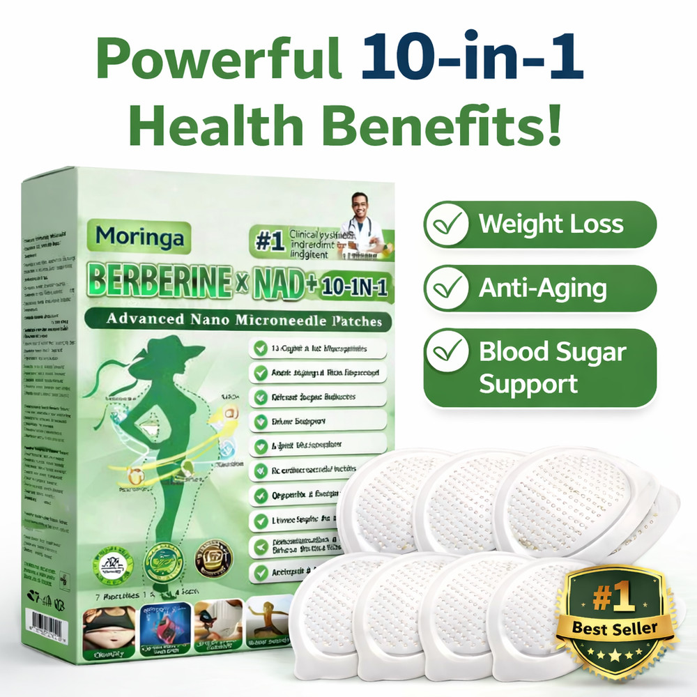 Moringa Berberine 10-in-1 Advanced Nano Microneedle Patch (7pcs/box)