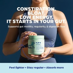 Flip My Life FLIP 6 Gut Health Powder Lemon Berry Complete Gut Support 30 Srv