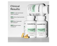 CLEARSTEM MINDBODYSKIN Hormonal Acne Skin Supplement (No 5-HTP) 90 Capsules