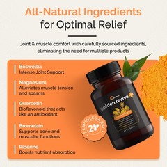 UpWellness Golden Revive Joint Supplement FeaturingTurmeric with Black Pepper