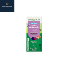 Spring Valley Kid’s Melatonin Liquid, 1 fl oz, 1mg, Berry Flavor