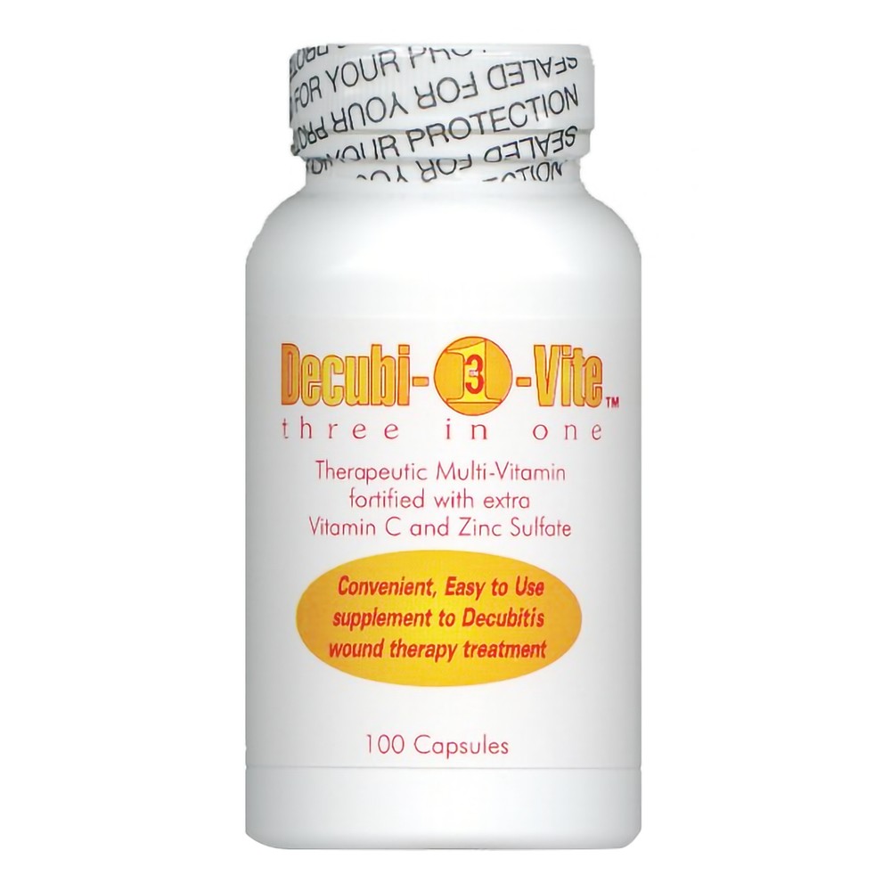 Decubivite Three In One Multivitamin Capsule 500 mg 1 Bottle 100 per Bottle