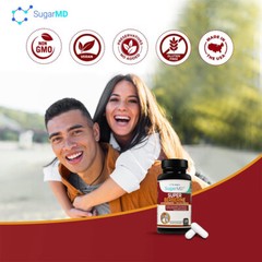 SugarMD Super Berberine 120 Capsules 250 mg Dihydroberberine Ceylon Blood Sugar