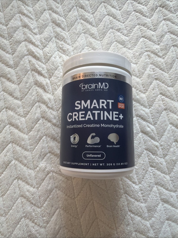 BrainMD Smart Creatine+ Instantized Creatine Monohydrate Unflavored 309g NEW
