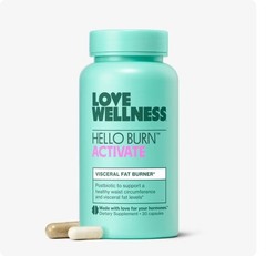 Love Wellness Hello Burn Activate | Support Visceral Fat Burn w HT BPL1 30 Caps