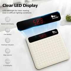 Digital Bathroom Scale Electronic Scale 400LB/180KG Personal Body Weight Scale
