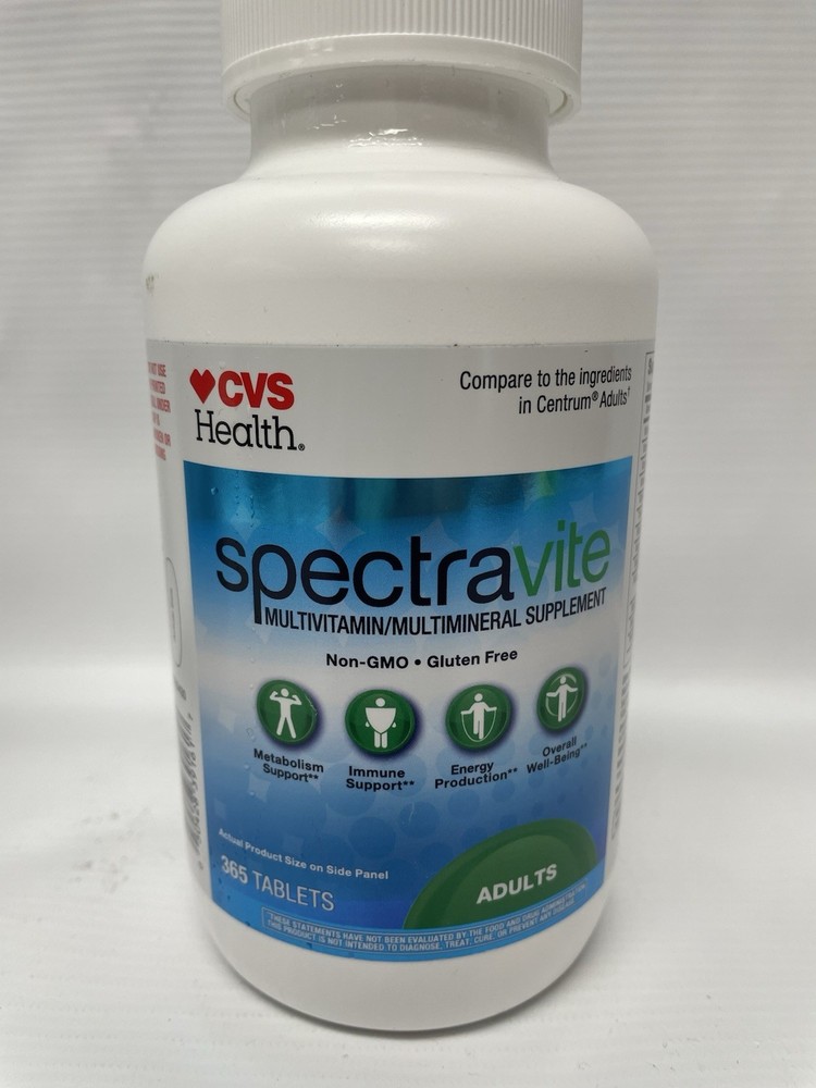 Spectravite Multivitamins Minerals 365ct compare to Centrum Adult EXP 6/2027