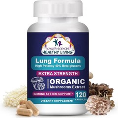 Sciences Healthy Living Lung Formula Organic Mushroom 120 Caps