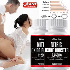 Nitric Oxide Natural Booster Supplement – L-Arginine, L-Citrulline 2250mg – 240x