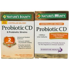 (2) Nature’s Bounty Probiotic CD 30 Caplets 2 Billion Live Culture Exp-09/2026+