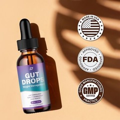 (5 Pack) Gut Drops – GutDrops Extra Strength All Natural Healthy Levels Support
