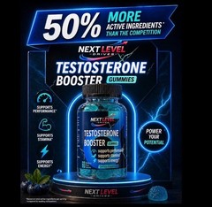 (1) Testosterone Booster Gummies, Male Enhancement, Increase Stamina, Power.hm