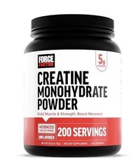 Force Factor Creatine Monohydrate Powder Unflavored 200 Servings 5g 1kg