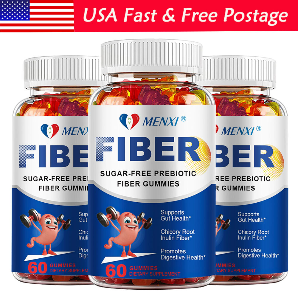 3Pack Probiotics + Prebiotics Fiber Supplement Gummies – Digestive Health 180ct