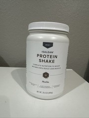 New- Isalean Whey Protein Powder Mocha 29.6 oz Metabolism Muscle 02/2028