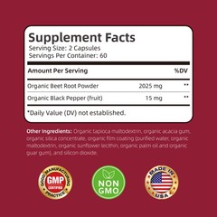 Beet Root 240pcs – Beetroot Powder Supports Blood Pressure, Immune System,