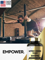 Nitric Oxide Supplement 3000Mg | 120 Capsules | with L-Arginine & L-Citrulline