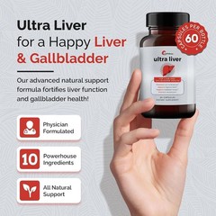 UpWellness Ultra Liver Supplement for Liver Health and Gallbladder Support ..