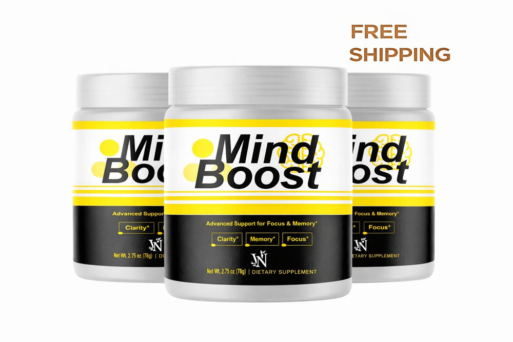 3 Pack Mind Boost Focus & Memory Supplement 30 Servings Brain Support