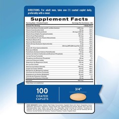 Multivitamin for Men | 100 Caplets | One a Day | Non-GMO | by Nature’s Truth