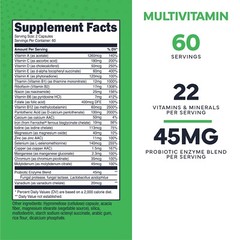 TypeZero Multivitamin Capsules (120 capsules) (1300 mg) – GMO-Free