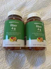 Amazon Basics 4g Chewable Fiber Fruit 90 Gummies (2 Lot Pack) Exp 5/2025