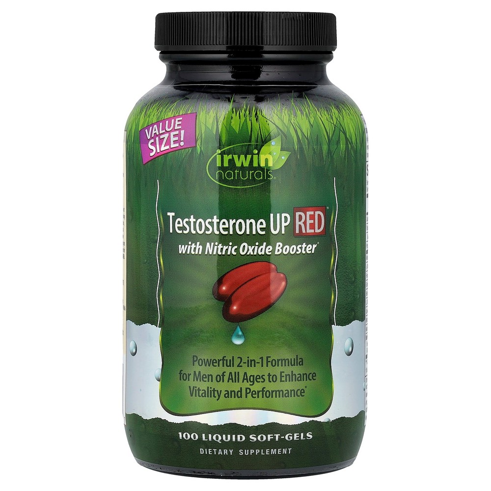 2 X Irwin Naturals, Testosterone UP Red� with Nitric Oxide Booster, 100 Liquid