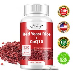 Red Yeast Rice + CoQ10 1300mg – Citrinin Free, Heart & Cardiovascular Health