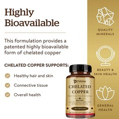 Chelated Copper – Essential Trace Mineral, Vegetarian, Non-GMO, Gluten Free