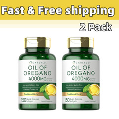 2 Pack Aceite de Oregano Capsulas Pastillas De oregano Oil Pills 150 capsulas