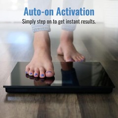 DMI Digital Talking Bathroom Scale, Sleek Tempered Glass, Clinically Accurate