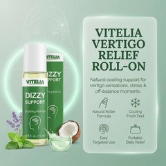 Vertigo Relief Roll-On – Anti-Dizzy Formula for Balance, Neck & Temples (2 Pack)