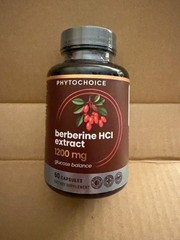 Phytochoice Berberine HCI Extract – 1200mg – 60 count – 11/2028