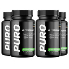 PURO- Bodybuilding & Weight Support- 4 Bottles- 360 Capsules