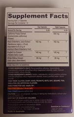 2 Sambucol Black Elderberry Day + Night Relief 24ct Capsules Mcrocrystalline