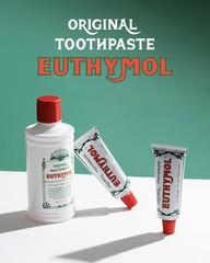 EUTHYMOL Original Toothpaste (3.7fl oz*5, Pack of 5) – Fluoride-Free Toothpas…