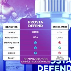 (1 Pack) Prosta Defend Advanced Prostate & Bladder Support ProstaDefend 60 Caps