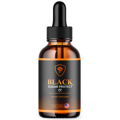 (1 Pack) Black Sugar Protect Drops Advance Blood Support Formula 30 Servings