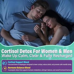 (2 Pack) Cortisol Gummies for Calm, Mood, Focus & Stress – Blueberry Flavor 60ct