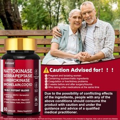 Nattokinase 4,000 FU Heart & Cardiovascular Health, Circulatory Support Non-GMO