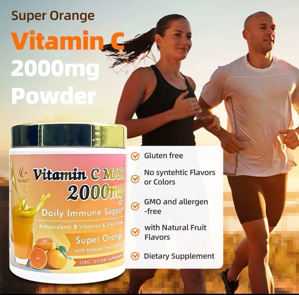 Vitamin C Powder Ascorbic Acid, Non-GMO, Dietary Supplement, 16oz