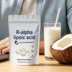 R-alpha Lipoic Acid 600mg With MCT Oil, 120 Softgels, Antioxidant Support