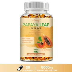 Papaya Leaf Extract Capsules -Support Digestive,Maintain Natural Platelet Levels